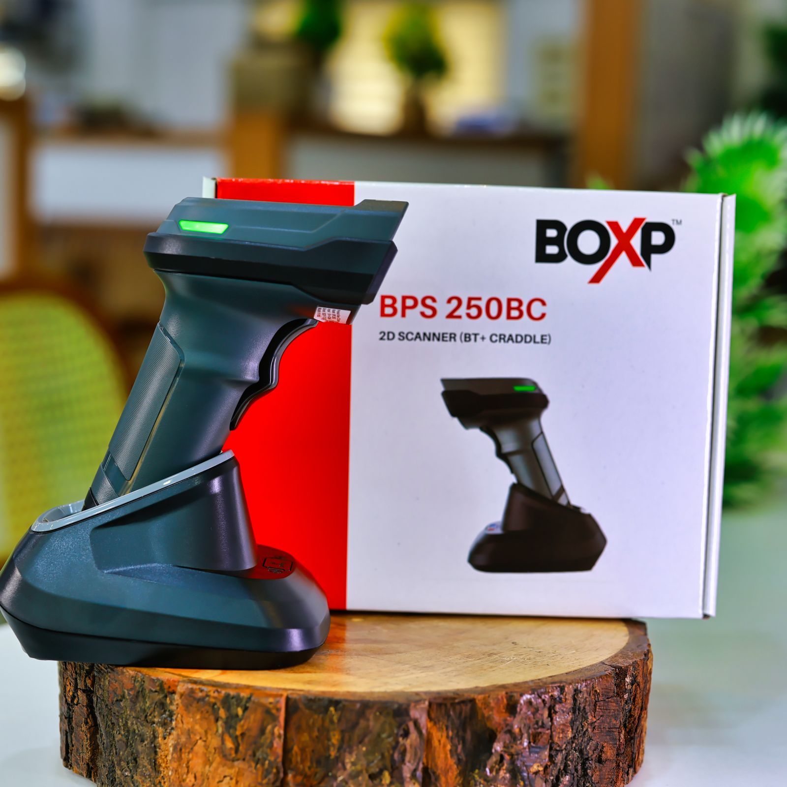 BOXP BPS 250BC 2D SCANNER (BT + CRADDLE) (WIRELESS)